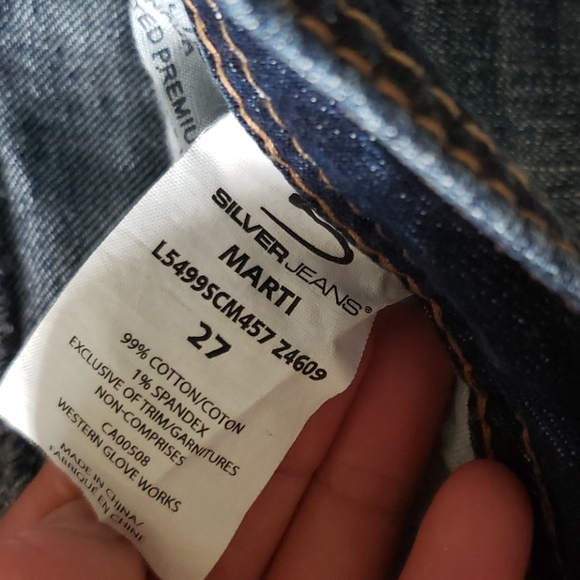 Silver jean shorts size 27 - Picture 5 of 5